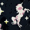 Fabric for rain jackets color changing unicorn