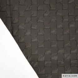 Tissu sac bulle échiquier noir