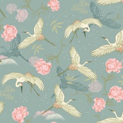 Oiseaux Héron Sakura Jade