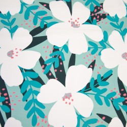 Grandes fleurs neon Voile...
