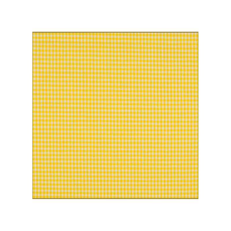 Vichy yellow 2mm Cotton