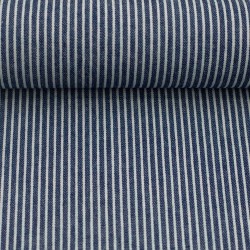 Jeans stripes navy-ecru