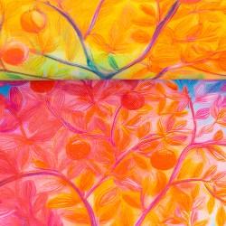 Canvas Colored trees