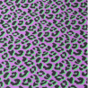 Simili cuir leo vert noir violet