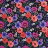 Velours matelassé ouaté Fleurs Samos