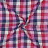 Double gaze double sided checks/ vichy lila-navy