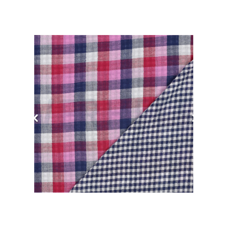 Musselin double-face karos/vichy
