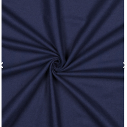 Flanel uni marineblau