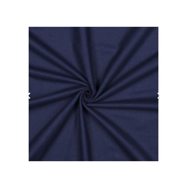 Flanel uni marineblau