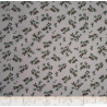 Flanelle petites fleurs sur gris