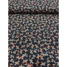 Flanelle petites fleurs sur bleu