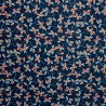Flanelle petites fleurs sur bleu