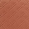Velvet quilted Techno peachskin fabric terracotta