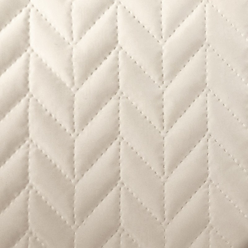 Velvet quilted Techno peachskin fabric sand