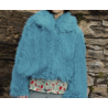 Vegan Long Fur petrol