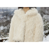 Feather Hair Vegan Fur ivory