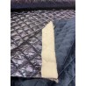 Stepped velvet blue inside fake fur