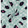 Sweat soft Quadrate mit Blumen