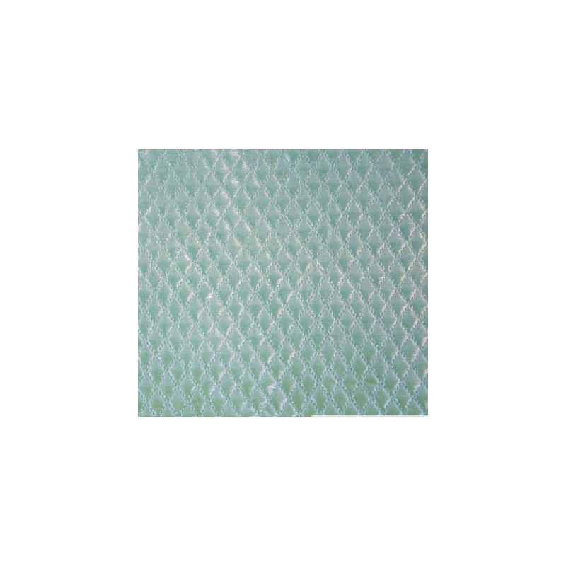 Tissu sac matelassé brillant holographique aqua