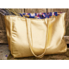 Metallic Stretchstoff gold