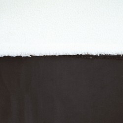 Sherpa bonded Suede black