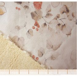 Sherpa bonded Suede flowers