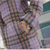 Tweed manteau Soho violet