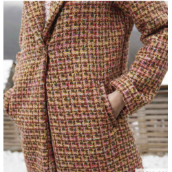 Tweed manteau Brooklyn multicolor