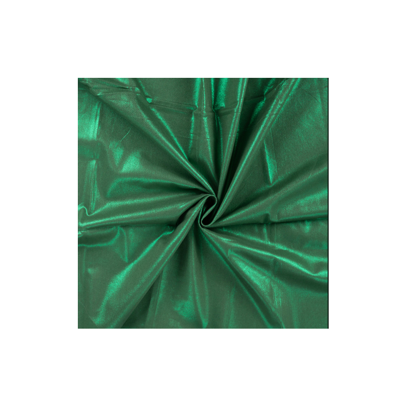 Cotton plain green glitter