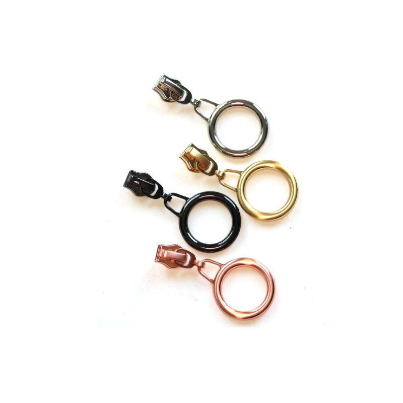 Curseur Anneau argentée ou cuivrée 6,5mm