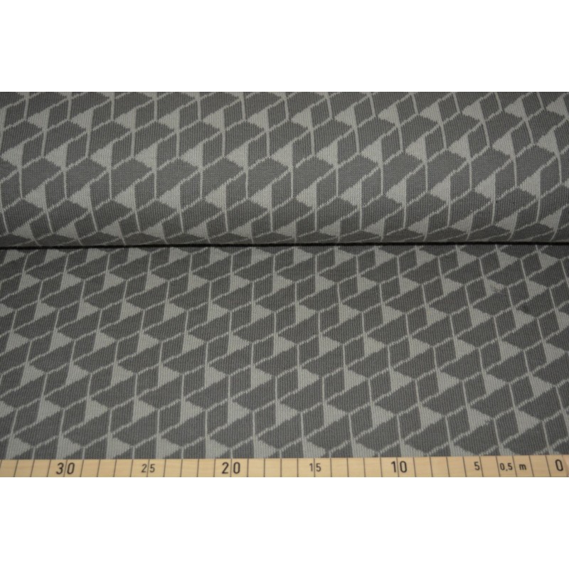 Biostrick grau Diamanten