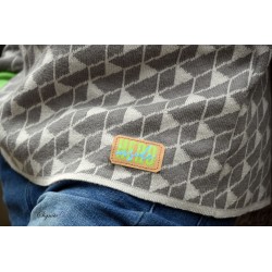 Biostrick grau Diamanten