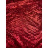 Metallic stretch fabric animals red