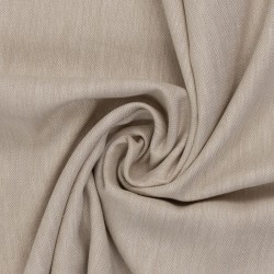 Baumwoll-Leinenmischgewebe hellbeige Fischgrat Paul