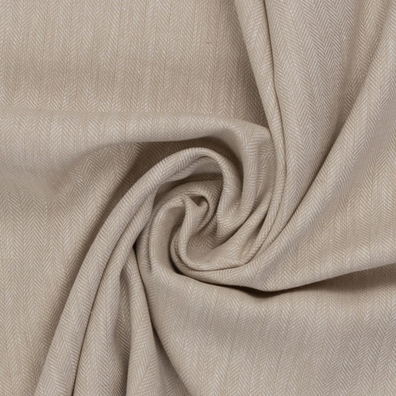 Lin coton beige chevron Paul