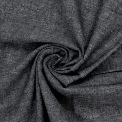 Lin cotton black melange Paul