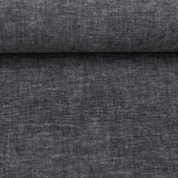 Lin cotton black melange Paul