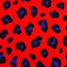 Abby Leo red blue canvas