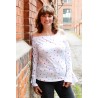 Flowerpop Tupfen weiss by Hip Som Hap Jersey
