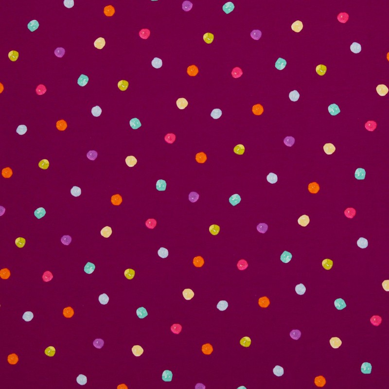 Flowerpop dots berry by Hip Som Hap Jersey