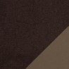 Doubleface bouclé teddy fleece brown