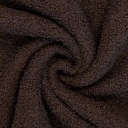 Doubleface bouclé teddy fleece braun Paddy