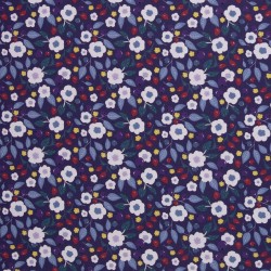 Fleurs sur bleu marine...