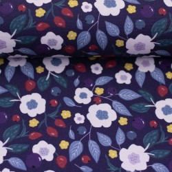 Canvas Floral Tales dunkelblau by Emjo Design