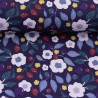 Fleurs sur bleu marine Floral Tales by Emjo Design canevas